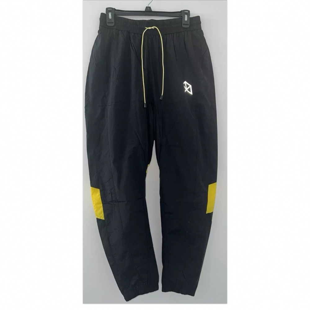 Raw Gear Joggers Workout Nylon Lined  Pants Black  Small Zippered  Pocket NEW